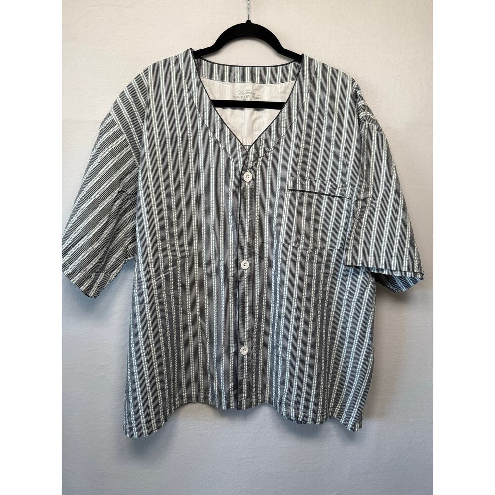 Vermont Country Store Women's Classic Seersucker Short Pajama Set, 3X - Picture 2 of 5